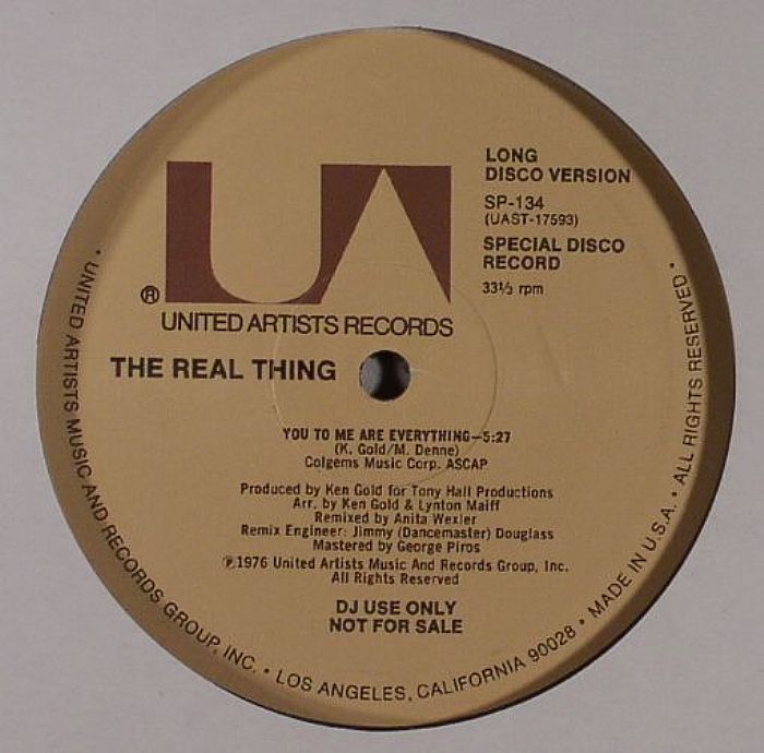 REAL THING, The - You To Me Are Everything