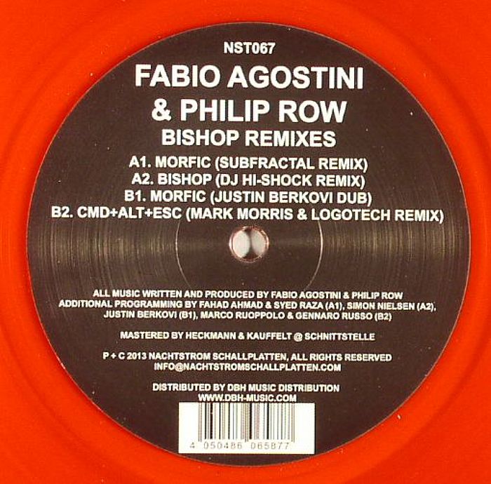 AGOSTINI, Fabio/PHILIP ROW - Bishop (remixes)