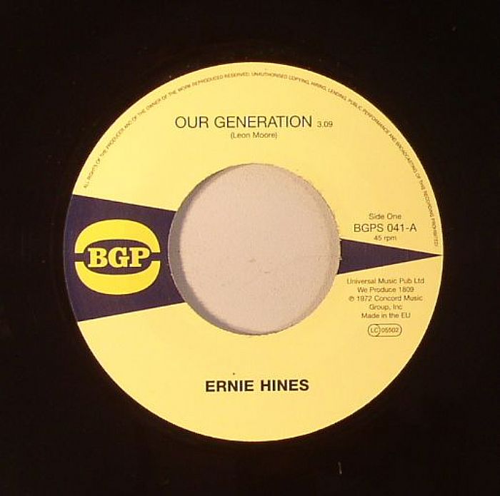 HINES, Ernie/THE BLACKBYRDS - Our Generation