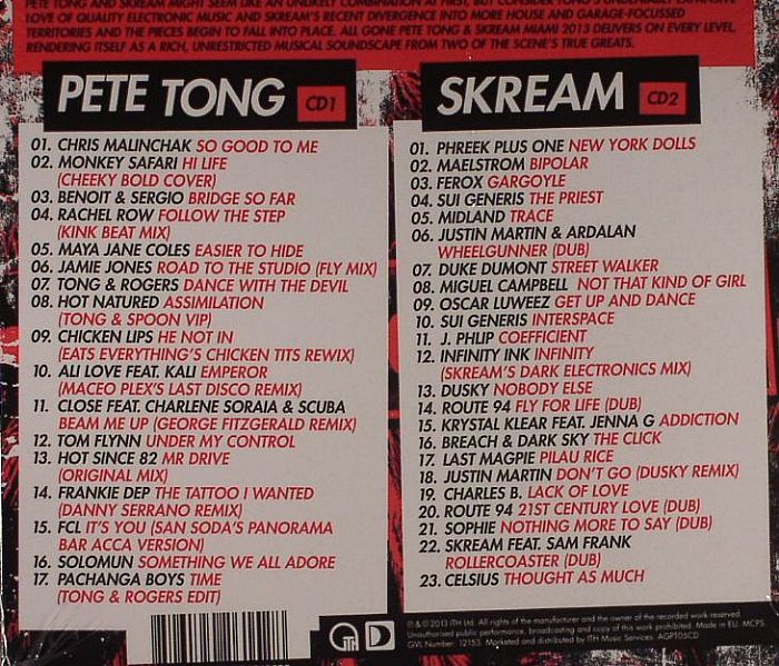 TONG, Pete/SKREAM/VARIOUS - All Gone Miami 2013