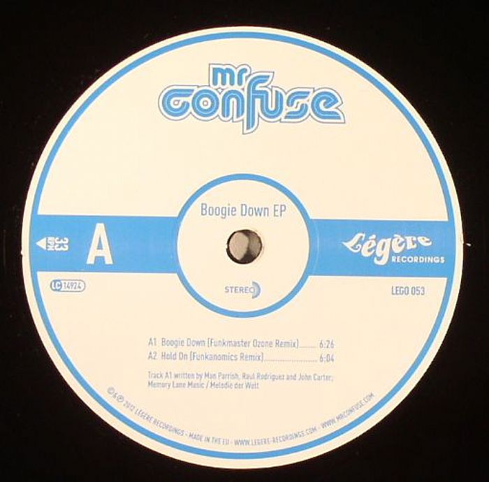 MR CONFUSE - Boogie Down EP