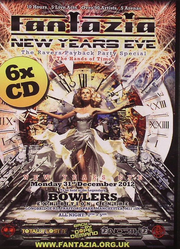 STU ALLAN/DJ SY/ABSOLUTE/MIX FACTORY/DAZ WILLOT/MOGGY/ASH/MATT BELL/GREENBINS/BABY D/XPANSIONS/MARRADONNA/VARIOUS - New Years Eve 2012: Bowlers Exhibition Centre @ Trafford Park Manchester Monday 31st December 7pm-5am