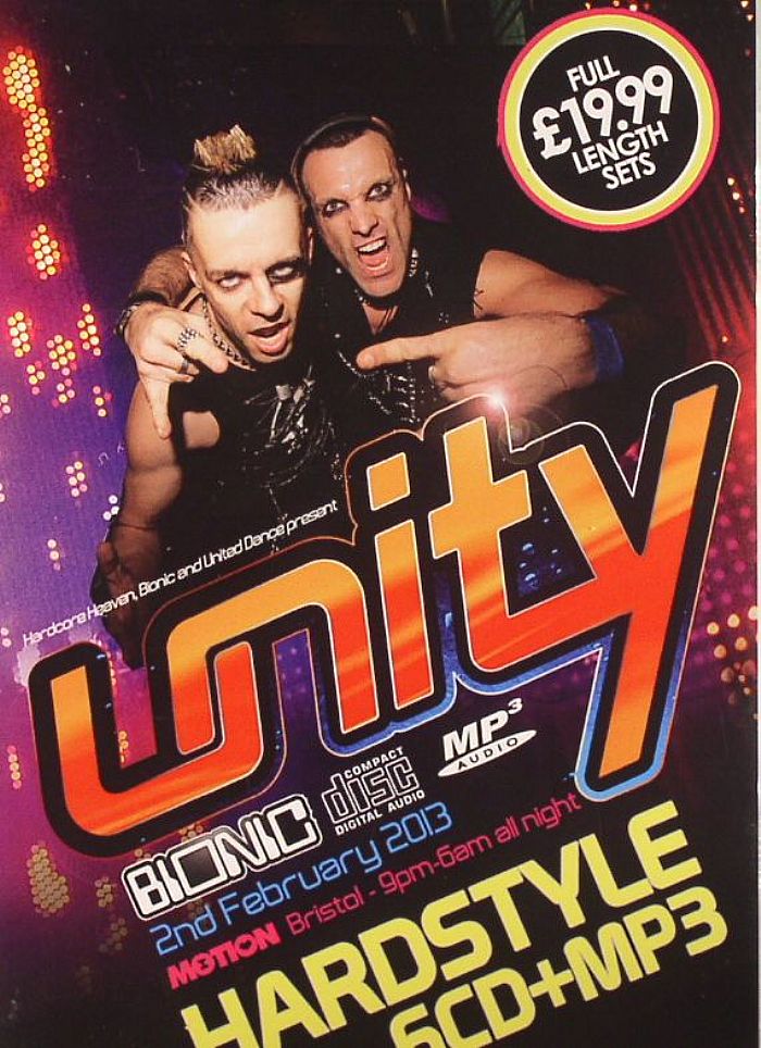 FLUX/UBERDRUCK/SLIDEOUT/TRANCE GENERATOR/KUTSKI/BRIAN/MCBUNN/CALLY & JUICE/MARK EG/MATT HANDY/VARIOUS - Unity: Recorded Live @ Motion Bristol 2nd February 2013 9pm-6am All Night Hardstyle