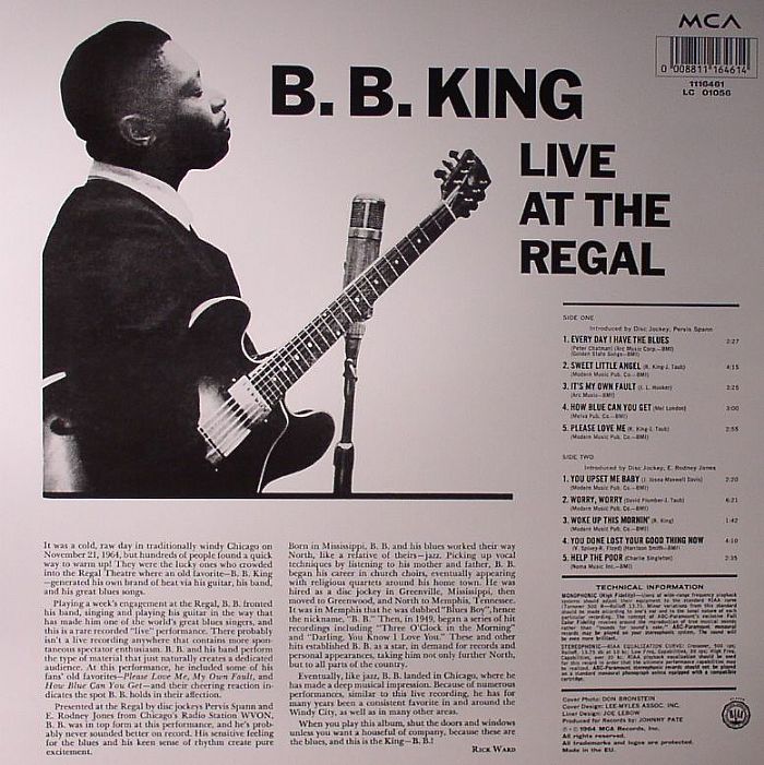 BB KING - Live At The Regal Vinyl at Juno Records.