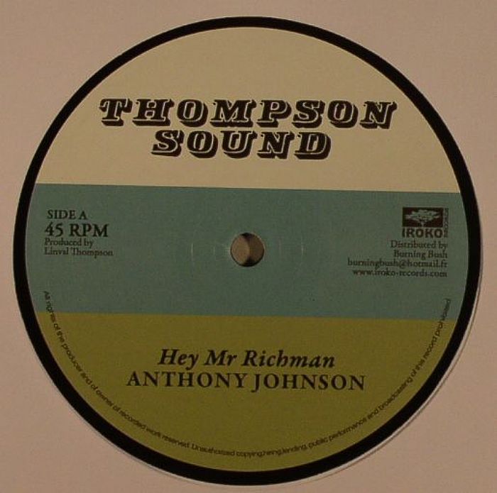 JOHNSON, Anthony/BUNNY LIE LIE - Hey Mr Richman