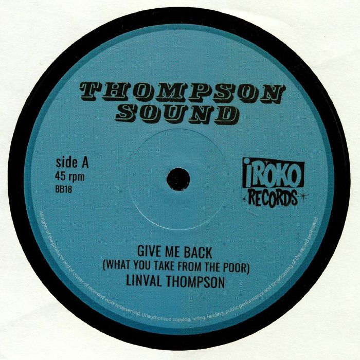 THOMPSON, Linval - Give Me Back