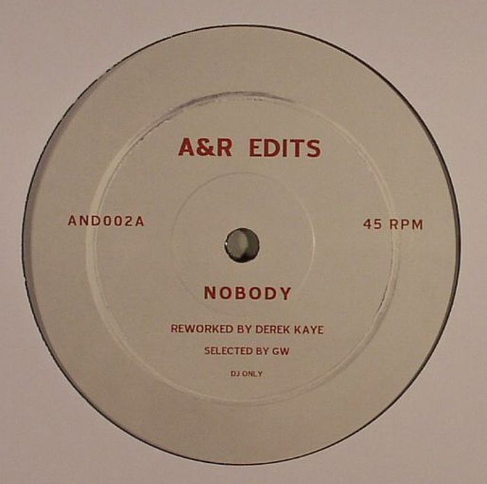 KAYE, Derek - A&R Edits Vol 2: Nobody