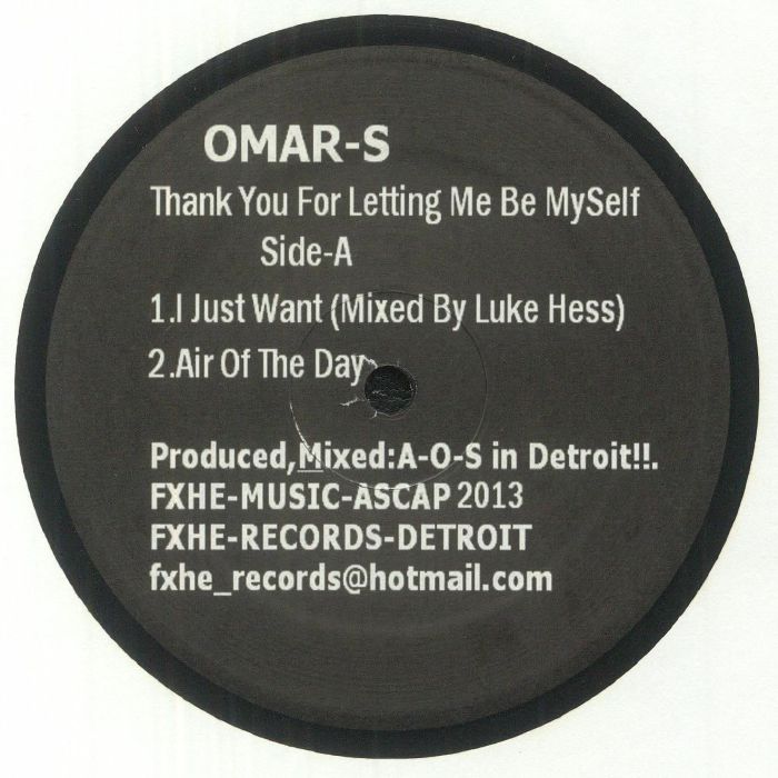 OMAR S - Thank You For Letting Me Be Myself: Part 1