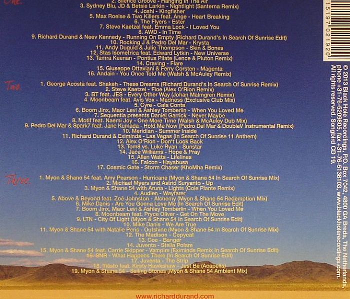 DURAND, Richard/MYON/SHANE 54/VARIOUS - In Search Of Sunrise 11: Las Vegas