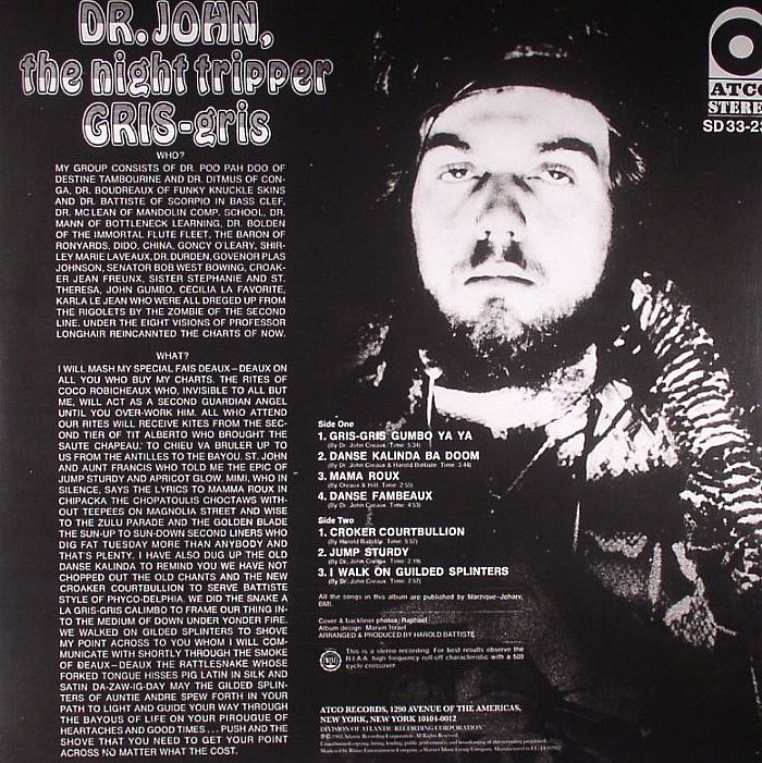 DR JOHN THE NIGHT TRIPPER - Gris Gris