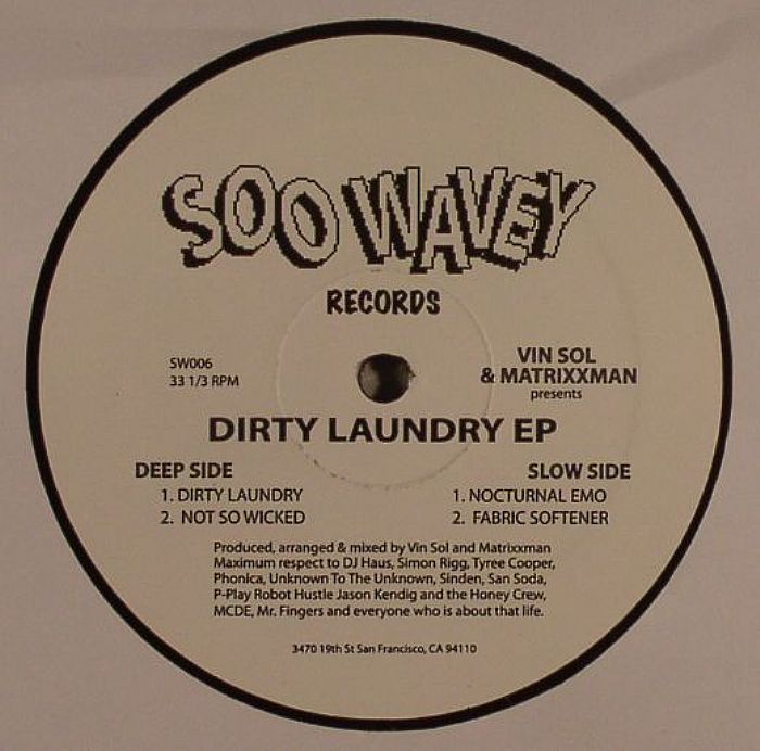 VIN SOL/MATRIXXMAN - Dirty Laundry EP