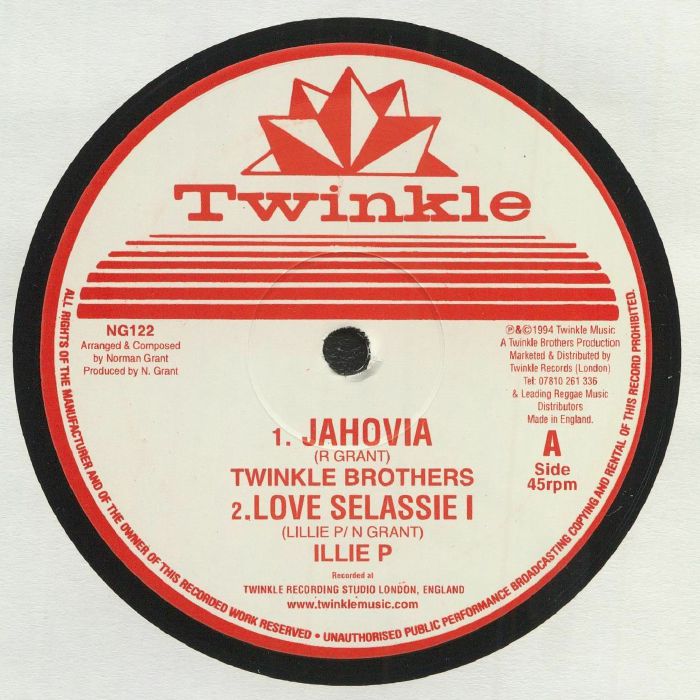Twinkle Brothers | Illie P | Twinkle Riddim Section – Jahoviah vinyl cover
