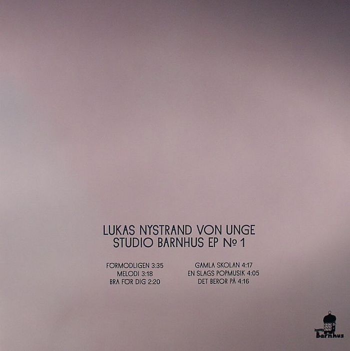 NYSTRAND VON UNGE, Lukas - Studio Barnhus EP No 1