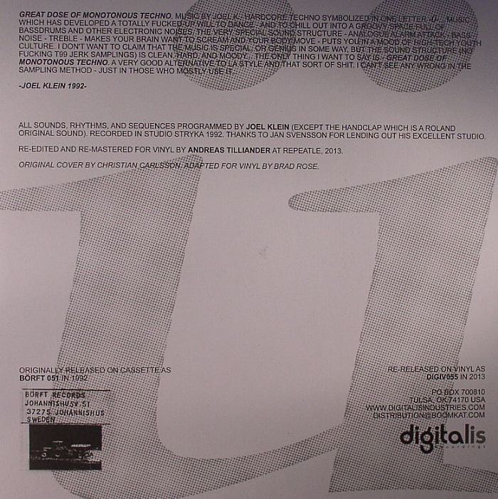 U - Great Dose Of Monotonous Techno