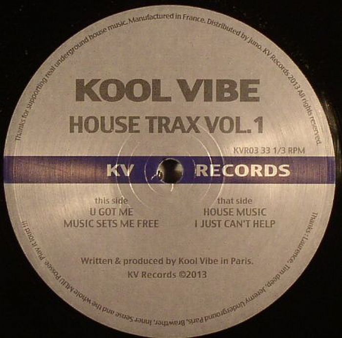 KOOL VIBE - House Trax Vol 1
