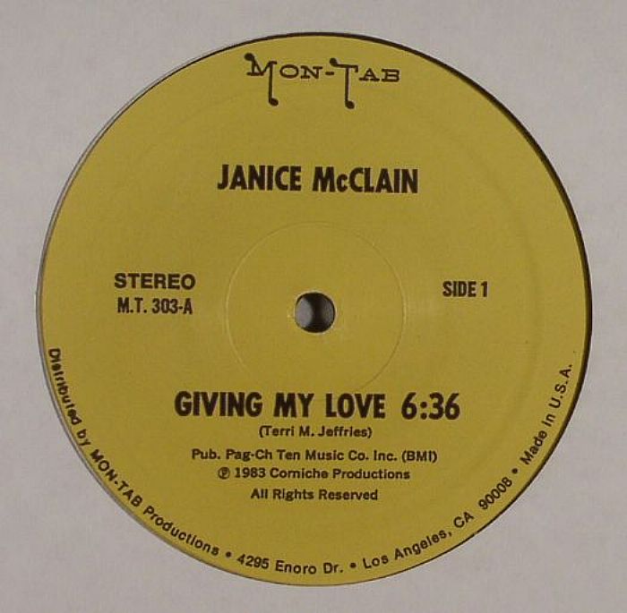 McCLAIN, Janice - Giving My Love