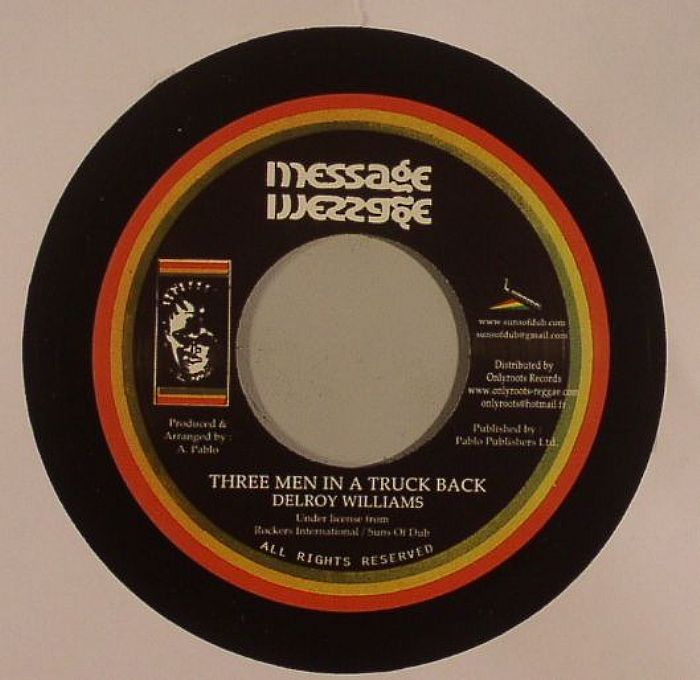 WILLIAMS, Delroy/JAH BULL - Three Men In A Truck Back