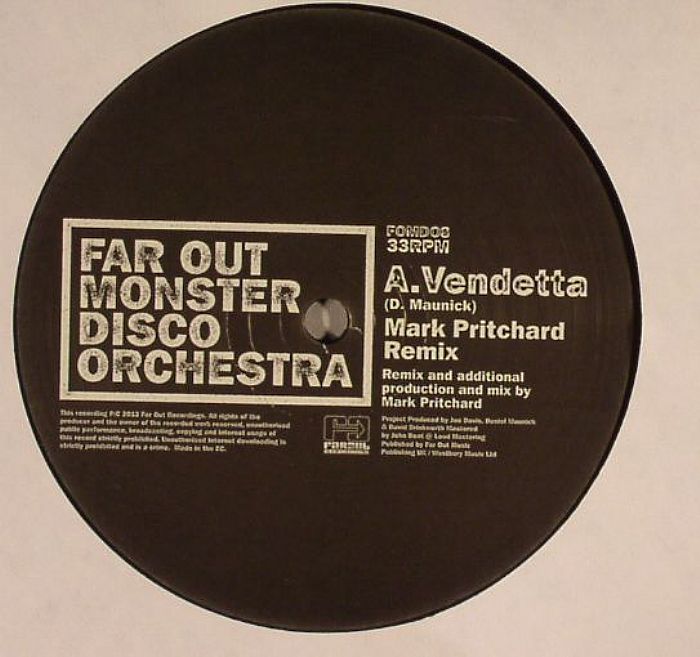 FAR OUT MONSTER DISCO ORCHESTRA - Vendetta (remixes)