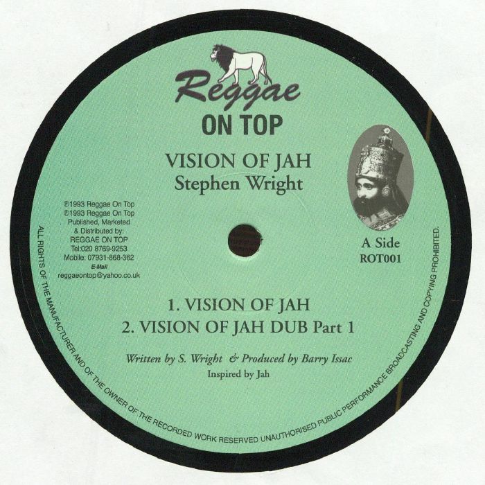 Steven Wright – Vision Of Jah vinyl cover