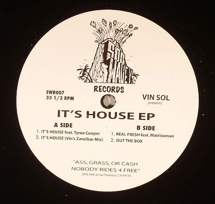VIN SOL - It's House EP