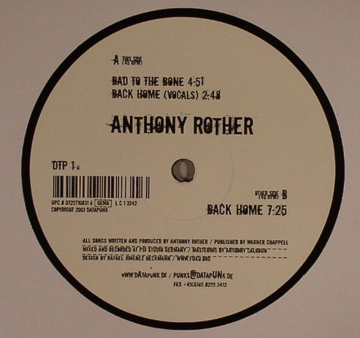 ROTHER, Anthony - Bad To The Bone (2013 repress)