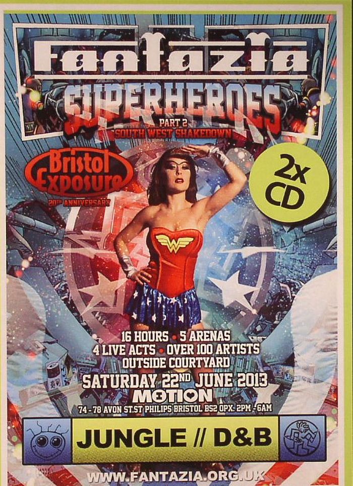 BROCKIE/MC DET/DJSS/MC WARREN G/VARIOUS - Fantazia: Superheroes Part 2 South West Shakedown: Jungle/D&B Saturday 22nd June 2013