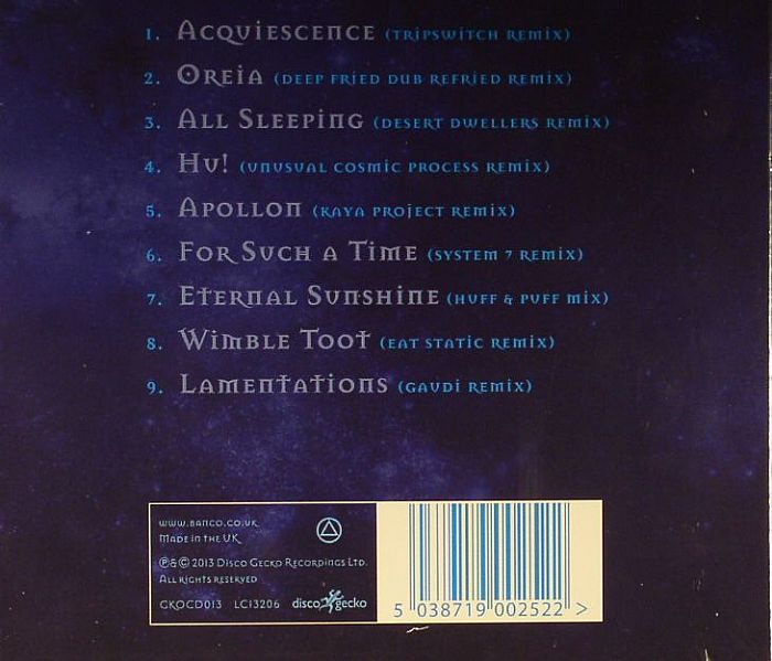 BANCO DE GAIA - Ollopa: Apollo Remixed
