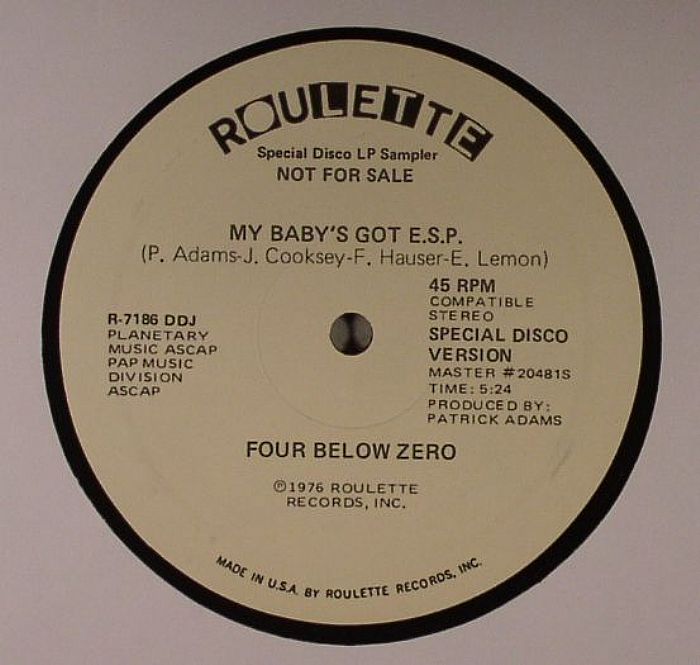 FOUR BELOW ZERO - My Baby Got ESP