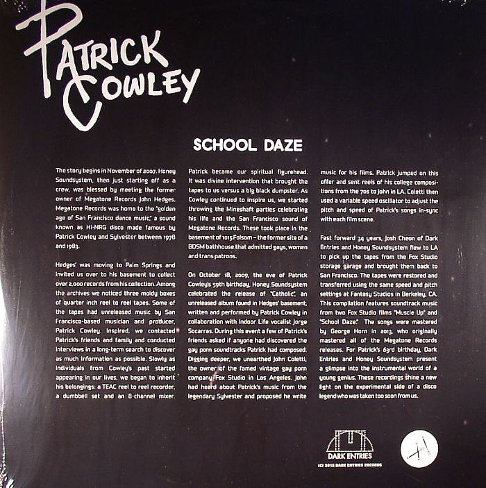 PATRICK COWLEY SCHOOL DAZE  レコード  2LP Patrick COWLEY - School Daze Vinyl at Juno Records.