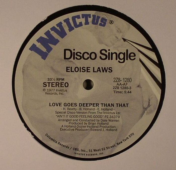 LAWS, Eloise - Love Goes Deeper Than That