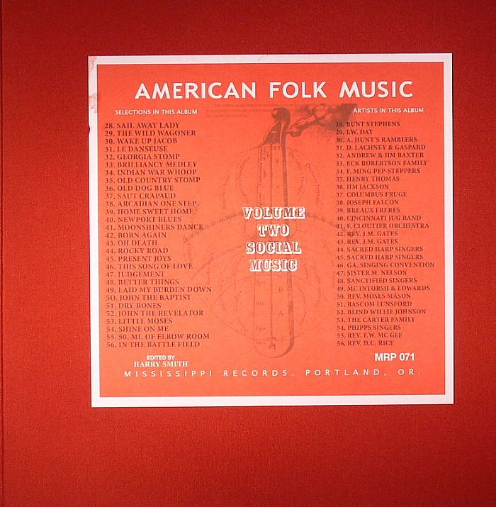 VARIOUS - Anthology Of American Folk Music Vol 2: Social Music