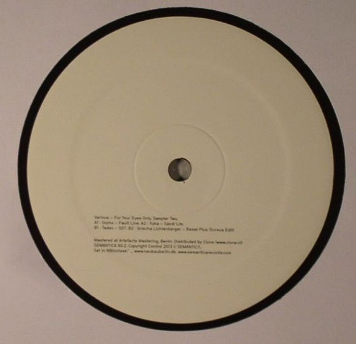 ORPHX/YUKA/TADEO/GRISCHA LICHTENBERGER - For Your Eyes Only: Sampler Two