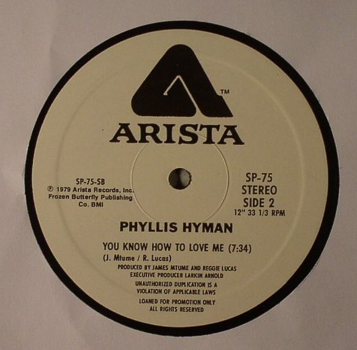HYMAN, Phyllis - You Know How To Love Me