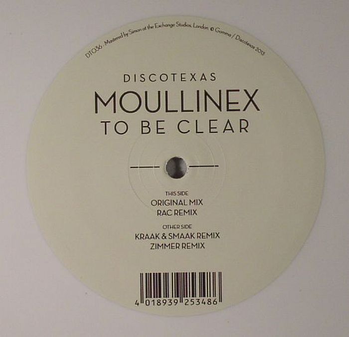 MOULLINEX - To Be Clear