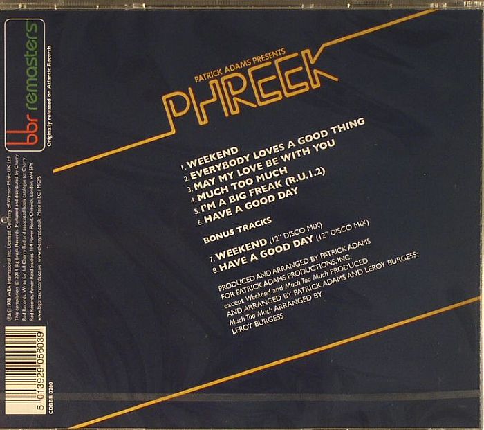 PHREEK - Patrick Adams Presents Phreek