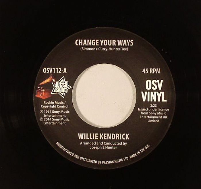 KENDRICK, Willie - Change Your Ways