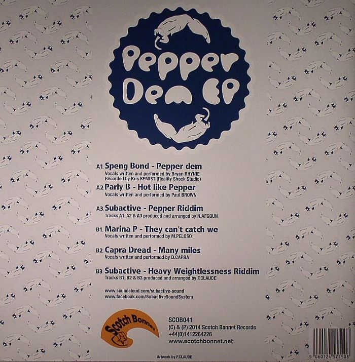 SUBACTIVE feat MARINA P/SPENG BOND/PARLY B/CAPRA DREAD - Pepper Dem EP
