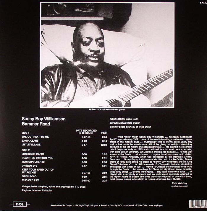 SONNY BOY WILLIAMSON Bummer Road vinyl at Juno Records.