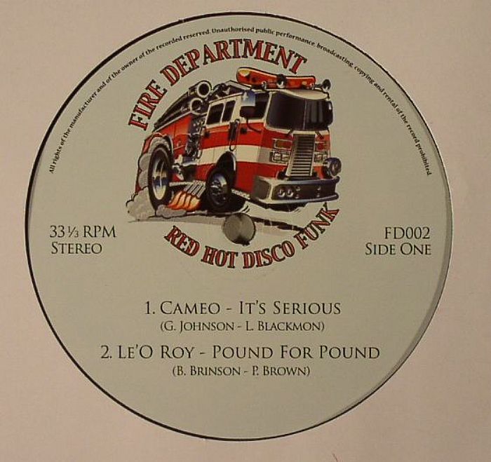 CAMEO/LE'O ROY/RISSE/NIMBISS - Fire Department Vol 2: Blazin' Hot Disco Funk & Boogie