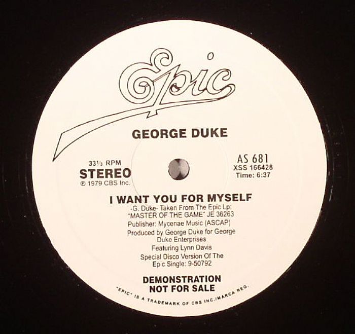 DUKE, George - I Want You For Myself