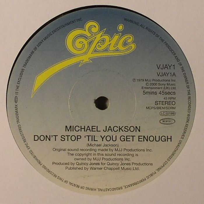 JACKSON, Michael - Don't Stop Til You Get Enough
