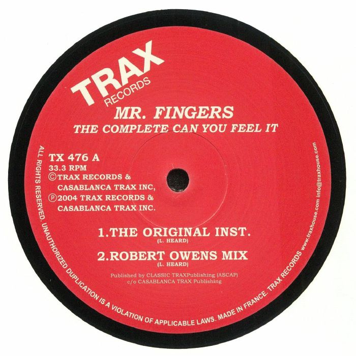 MR FINGERS - The Complete Can You Feel It (reissue)