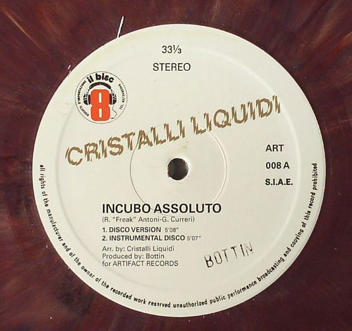 BOTTIN presents CRISTALLI LIQUIDI - Incubo Assoluto