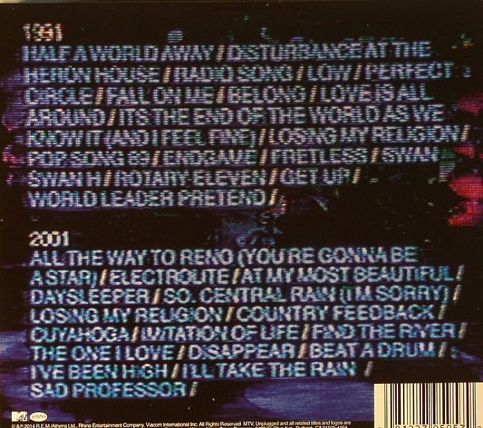 REM Unplugged 1991 & 2001 The Complete Sessions CD at Juno Records.