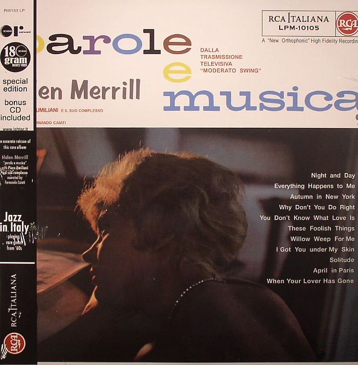 MERRILL, Helen - Parole E Musica (remastered)