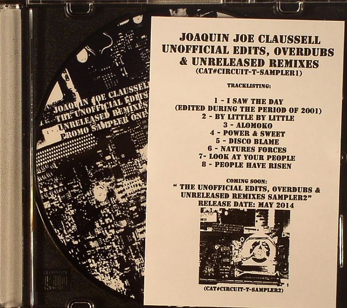 CLAUSSELL, Joaquin Joe - Unofficial Edits Overdubs & Unreleased Remixes: Sampler 1
