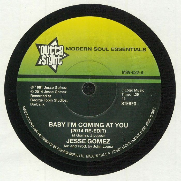 GOMEZ, Jesse/SWB - Baby I'm Coming At You