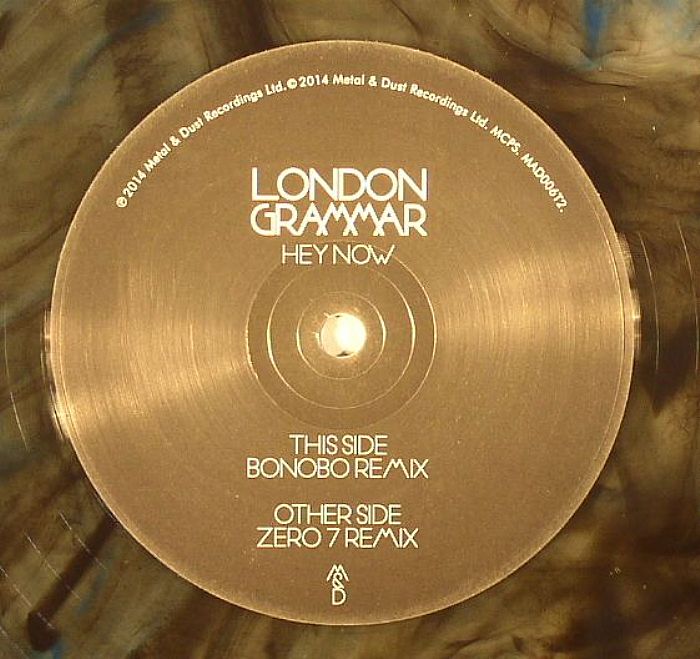 LONDON GRAMMAR - Hey Now (Bonobo & Zero 7 Remixes) (Record Store Day 2014)