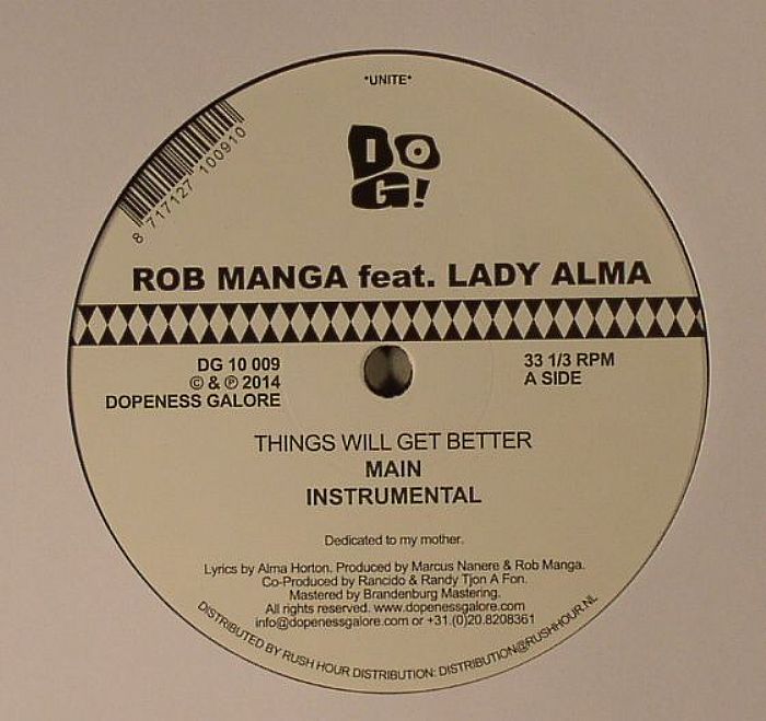 MANGA, Rob feat LADY ALMA - Things Will Get Better