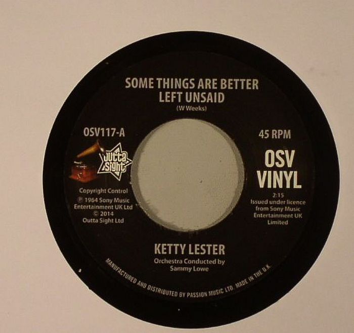 LESTER, Ketty - Some Things Are Better Left Unsaid